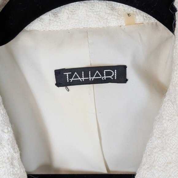 Tahari Off-White Knit Wool Blend Coat - Picture 7 of 7